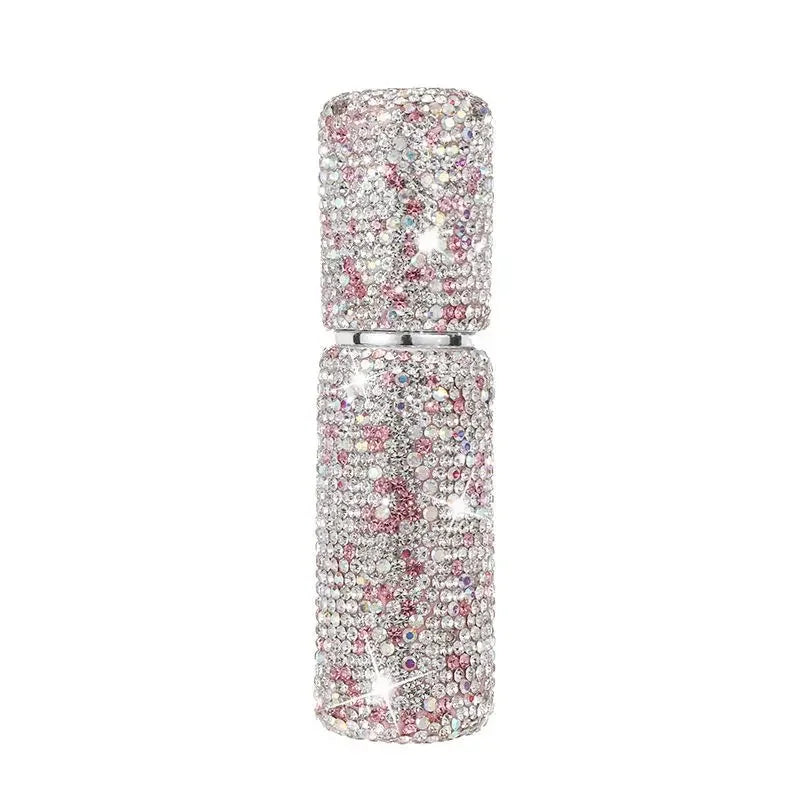 10ml Crystal Perfume Spray Bottle Travel Refillable Bottles Mini Potable Bling Glitter Empty Cosmetic Containers Atomizer Bottle