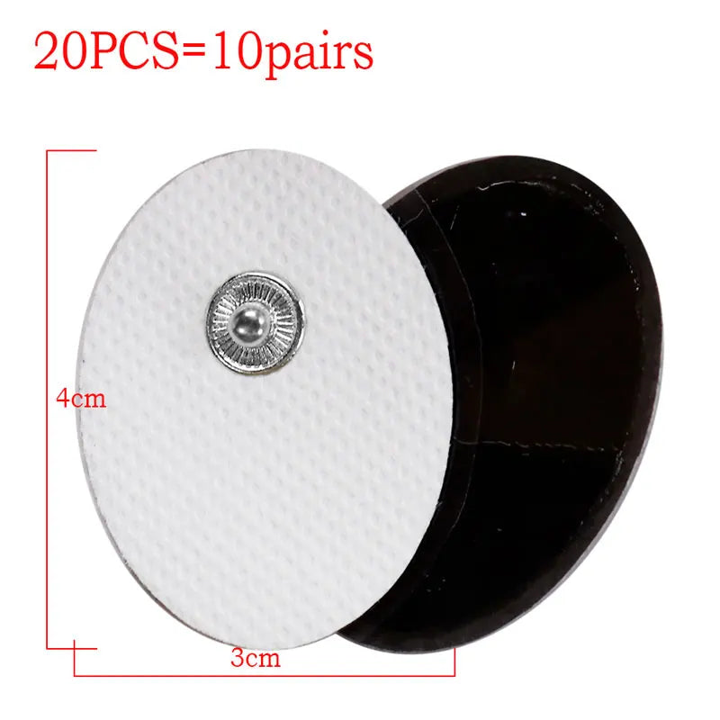 10/20PCS Electrode Pads Gel For Tens Acupuncture Massage Machine Slimming Pulse Ems Muscle Stimulator Massager Sticker