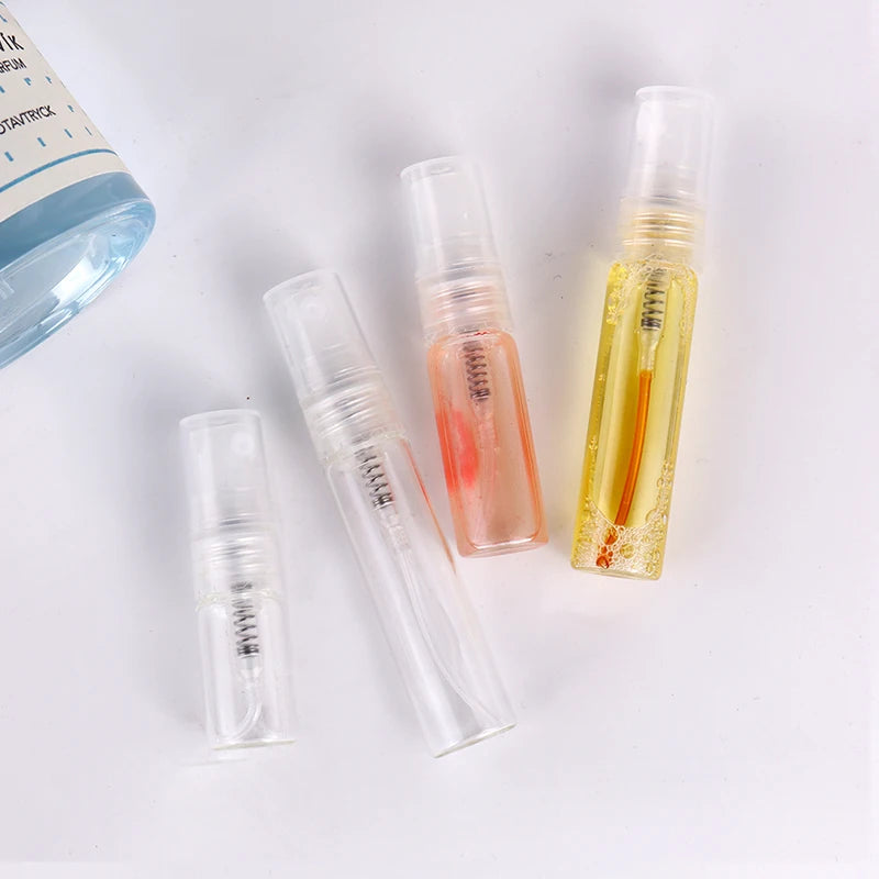 Best Selling 8 Pack 2/3/5/10ml Mini Clear Glass Perfume Bottle Refillable Perfume Bottle Sprayer Portable Travel