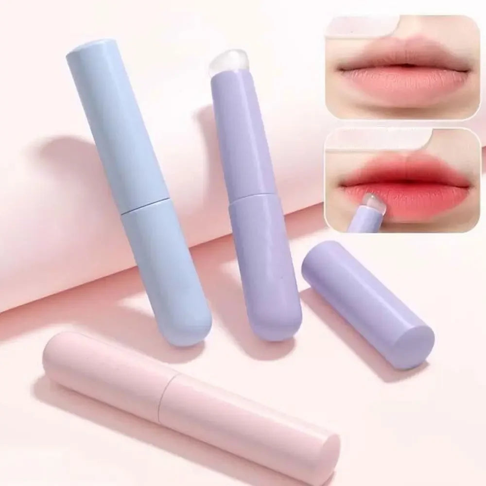 CNKESS Reusable Lip Brushes Multifunction Round Head Silicone Lipstick Brush Applicator Elastic Lip Gloss Makeup Brushes Woman