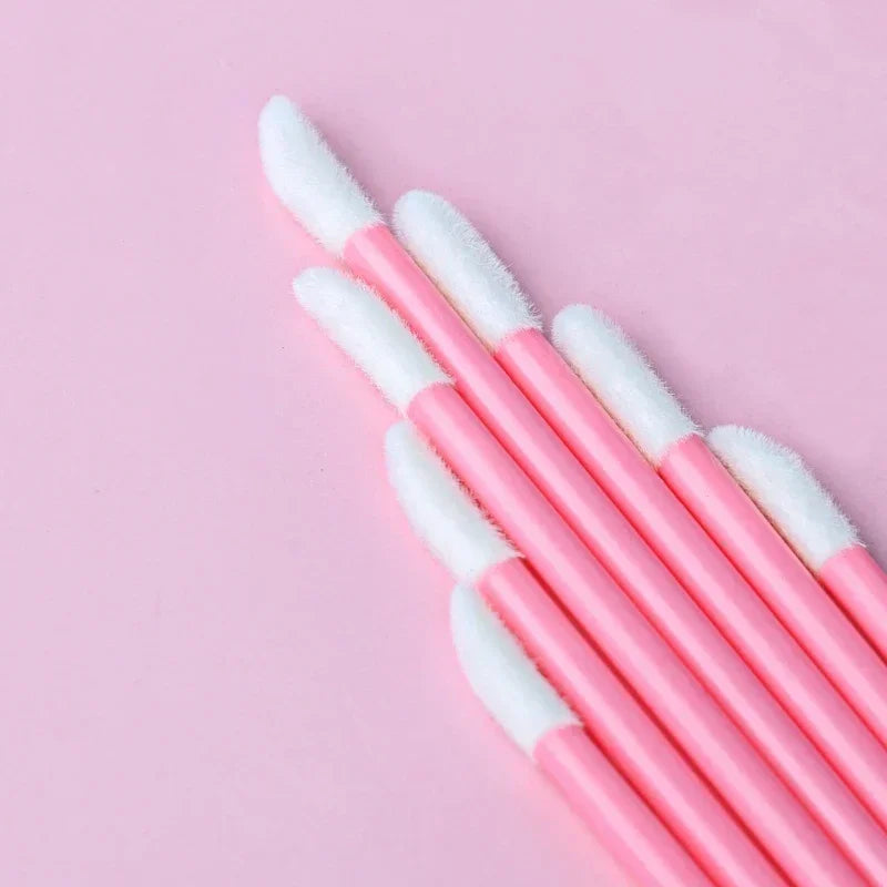 50/100PCS Wholesale Lipstick Gloss Wands  Perfect Best Make Up Applicator Hotting makeup  Disposable Lip Brush Women Accessories