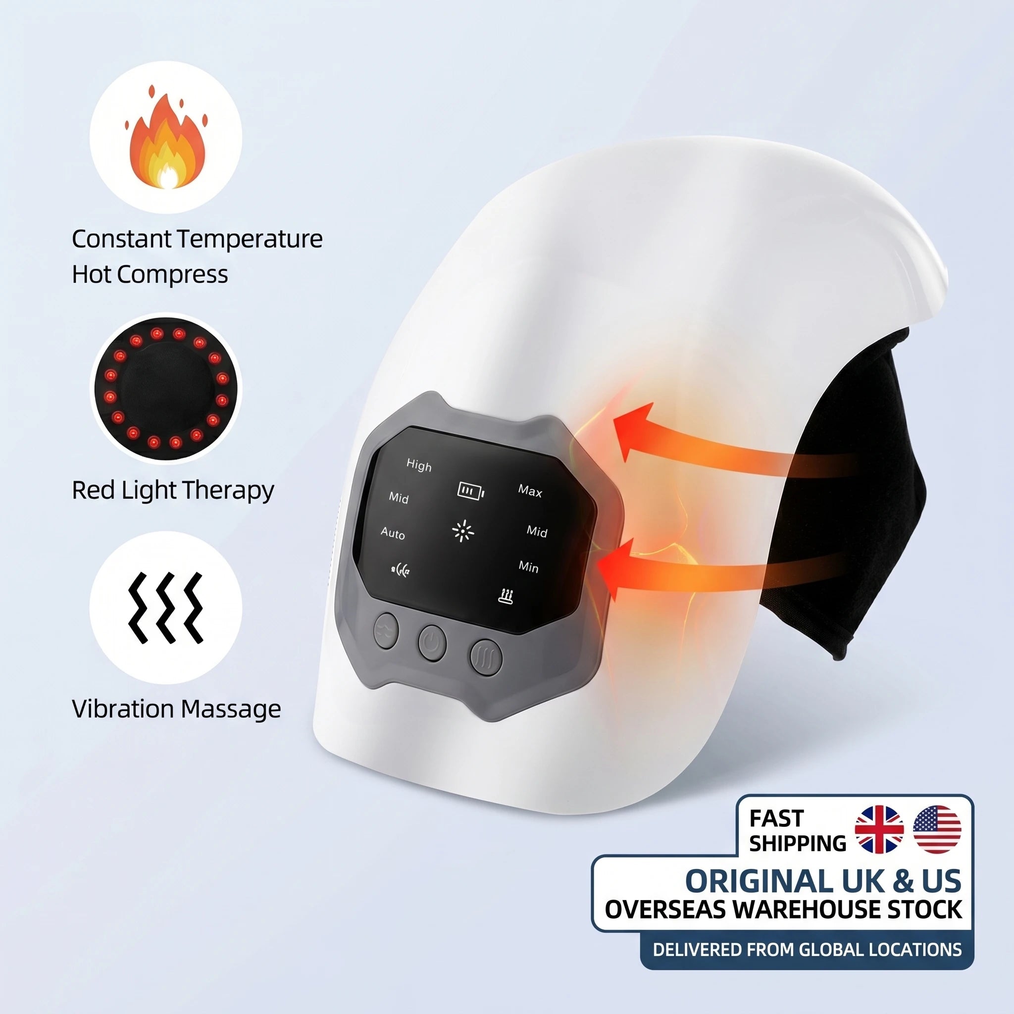 Smart Knee Massager Hot Compress Knee Relaxing Massager Infrared Heating Vibration Knee Pain Relief Elbow Shoulder Massager
