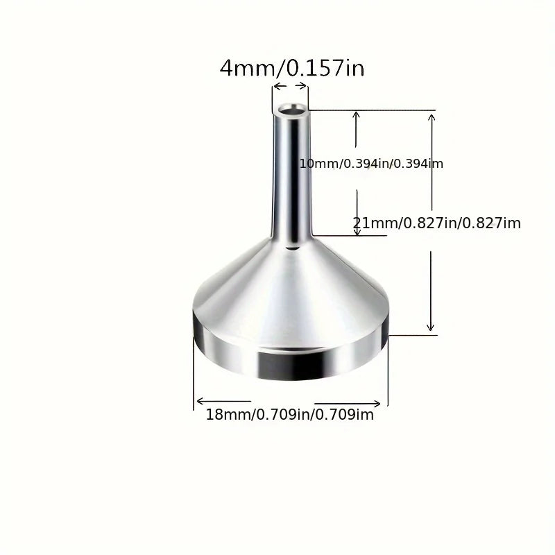 1/3/5pcs Refillable Perfume Bottle Funnel, Mini Perfume Travel Bottle Refillable, Bottom Fill Perfume Dispenser