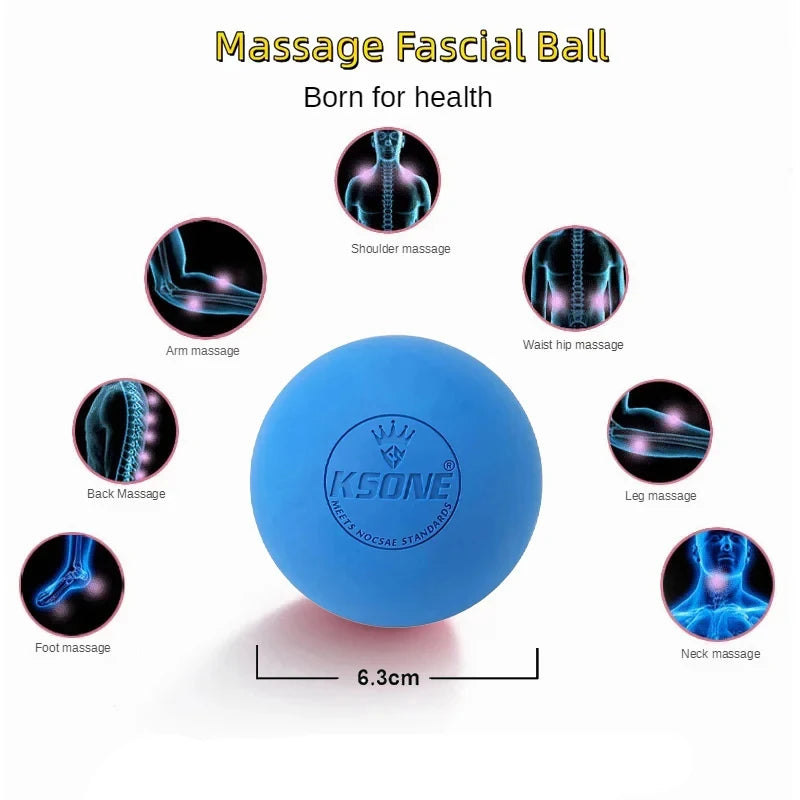 Rubber Fascia Massage Ball Lacrosse Balls Yoga Fitness Exerciser Deep Tissue Muscle Relaxation Foot Back Shoulder Healt Care