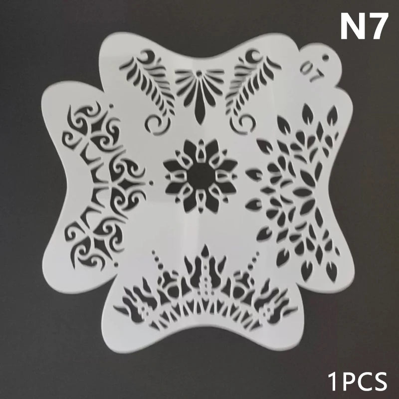 Stencils For Body Painting Face Art Stamps Temporary Tattoos Reusable Stencils Plastics