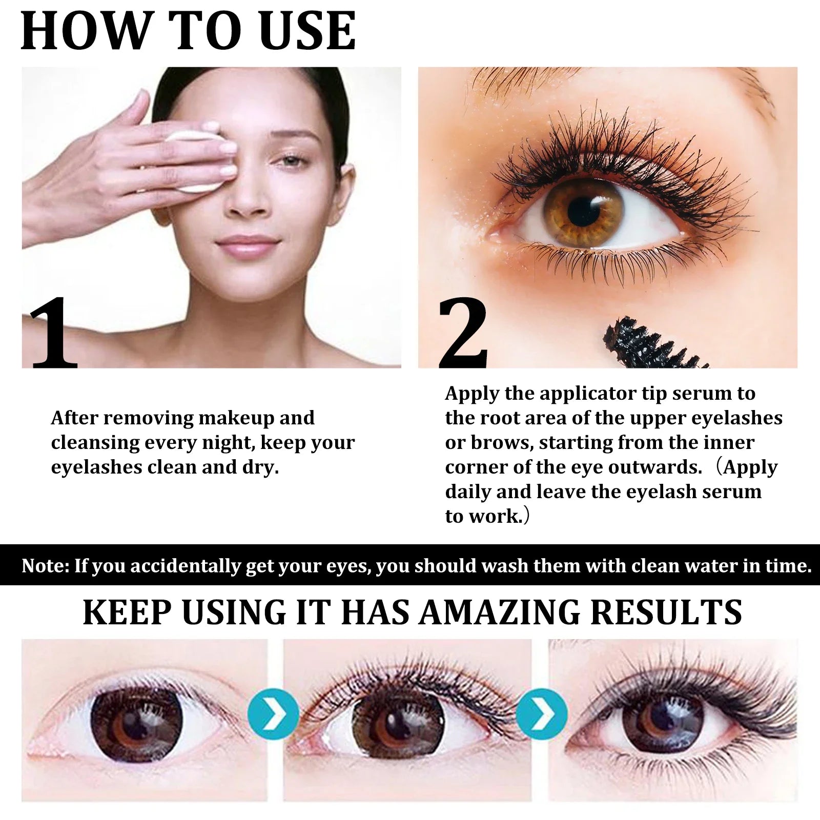 Eyebrows Natural Thick Slender Curl Moist Natural Castor Oil Growth Liquid Serum Extension Eyelash Female Makeup Product
