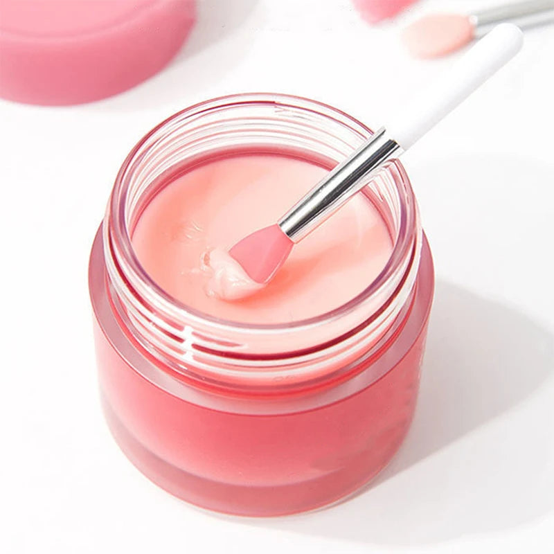 3PCS Silicone Lip Balms Lip Mask Brush With Sucker Dust Cover Lipstick Cosmetic Makeup Brushes Lipstick Brush Storage Box