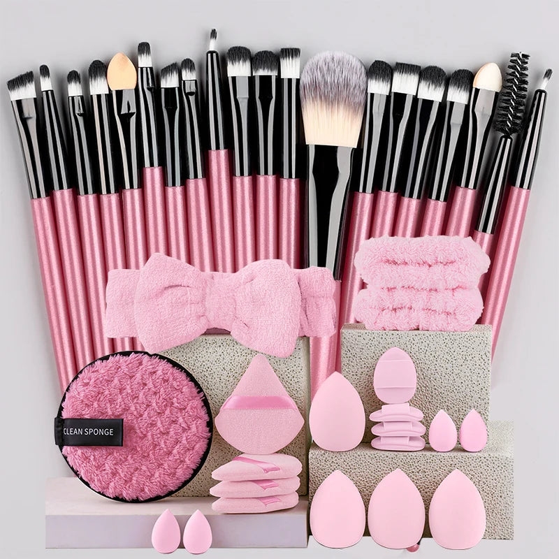 Makeup Brush Set 20Pcs Kit Soft Fluffy Eye Shadow Brushes Cosmetic Foundation Powder Highlighter Blending Beauty Tool Beginners