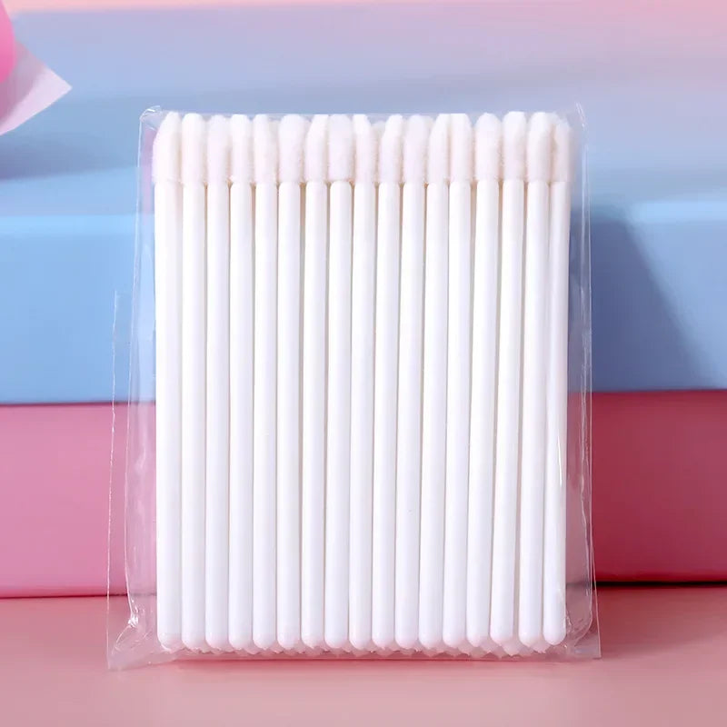 50/100PCS Wholesale Lipstick Gloss Wands  Perfect Best Make Up Applicator Hotting makeup  Disposable Lip Brush Women Accessories
