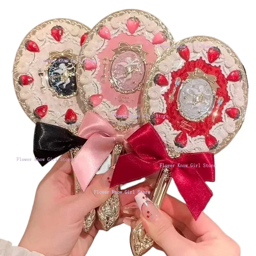 Flower  Knows Strawberry Cupid Hand Mirror Flowerknows Makeup Mirrors Vintage Mirror