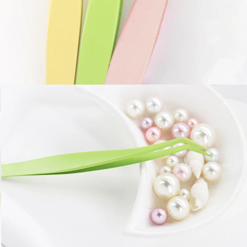 Anti-Stick Applicator No Glue Eyelashes Non Stick Coated Stainless Steel Tweezer Glue-free Eyelashes Beginner-Friendly tools