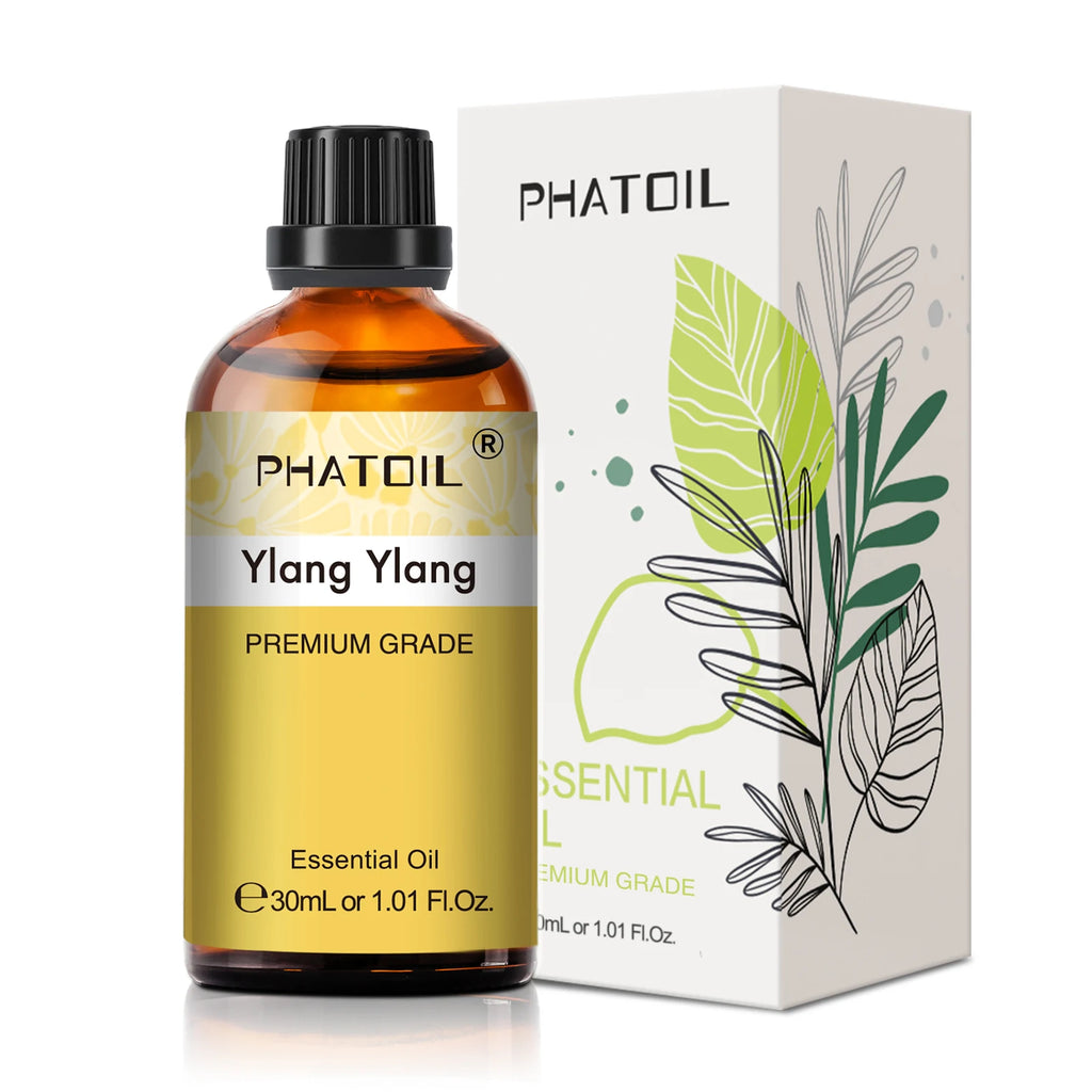 PHATOIL 30ml Lavender Peppermint Vanilla Tea tree Essential Oils for Aromatherapy Candle Making Natural Eucalyptus Aroma Oils