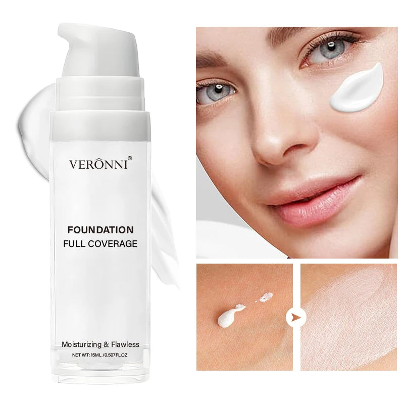 Pure White Liquid Foundation for COS Stage Makeup Long-lasting Concealer Mixable Pure White Foundation Adjuster Lighten&Brighten