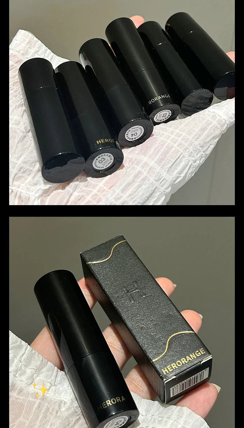 Lipstick Red Brown Lipstick Waterproof Moisturizing Mirror Lipstick Lip Gloss Natural Long-Lasting Makeup Valentine's Day Gift