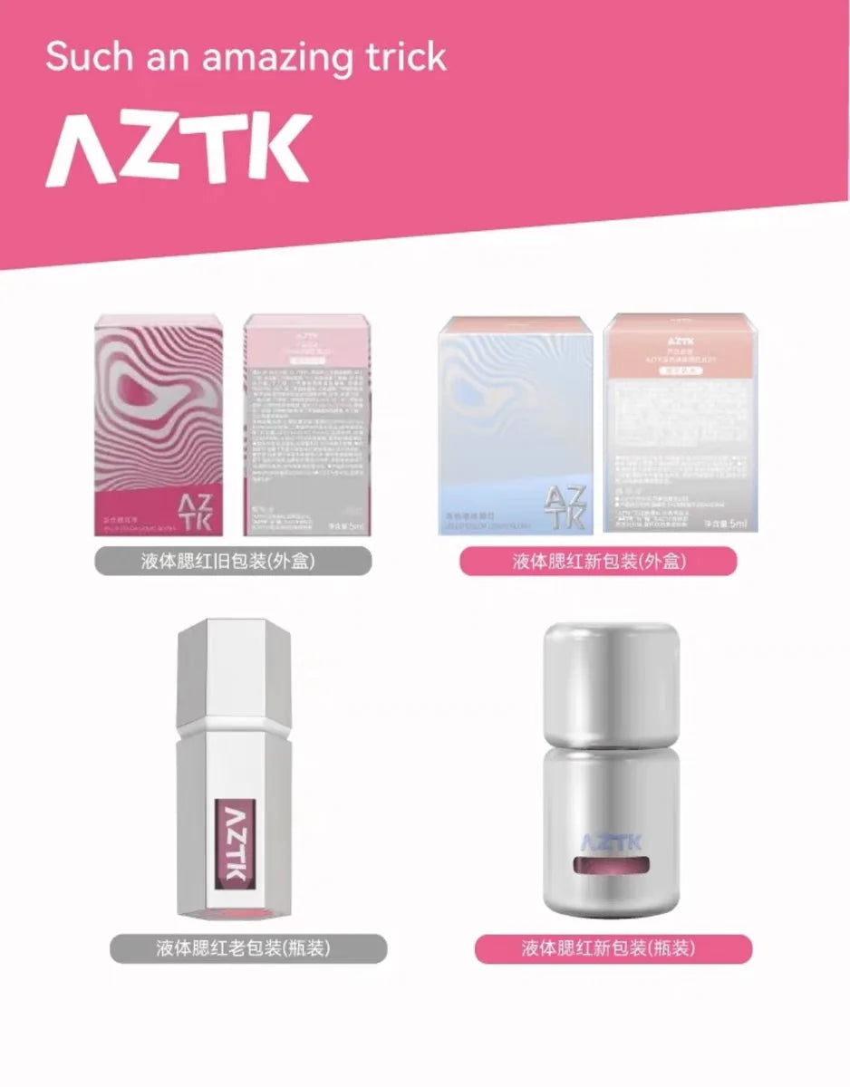 AZTK Liquid Blusher Jello Color Powder JC04  Moisturizing Highlight Beauty Expands Contracts Cheek Matte Face Makeup