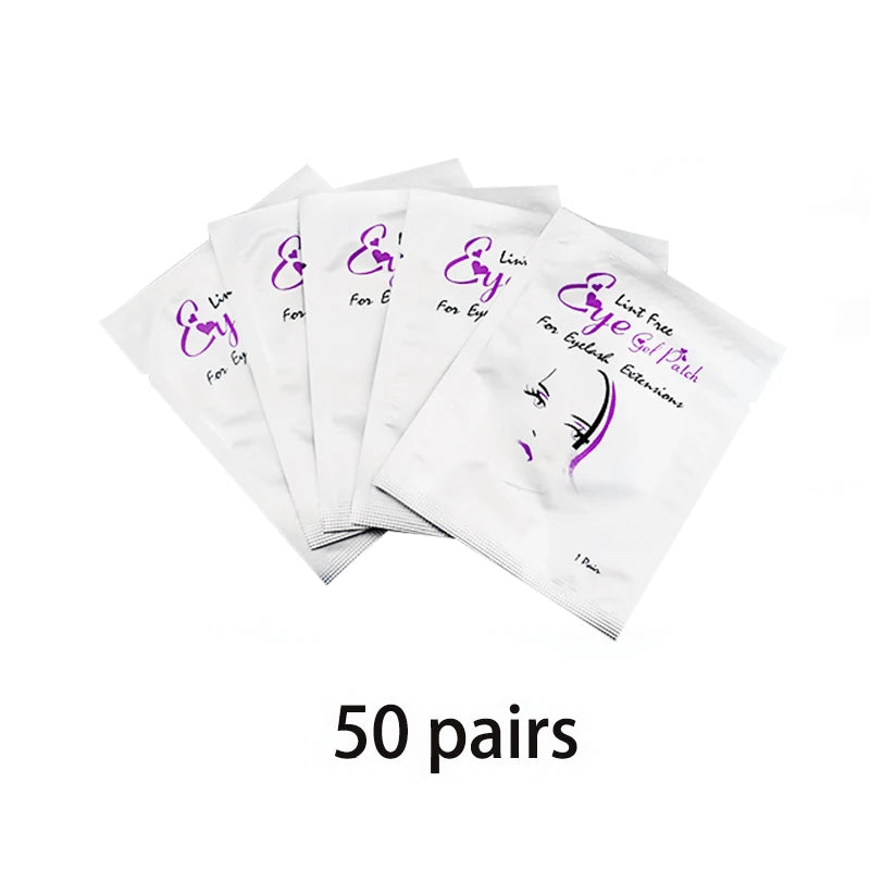 20/50/100pcs Eye Patches Eyelash Extension Under Eye Pads Makeup Eyelash Patches Tip Stickers Pads For Eyelash Extension Makeup
