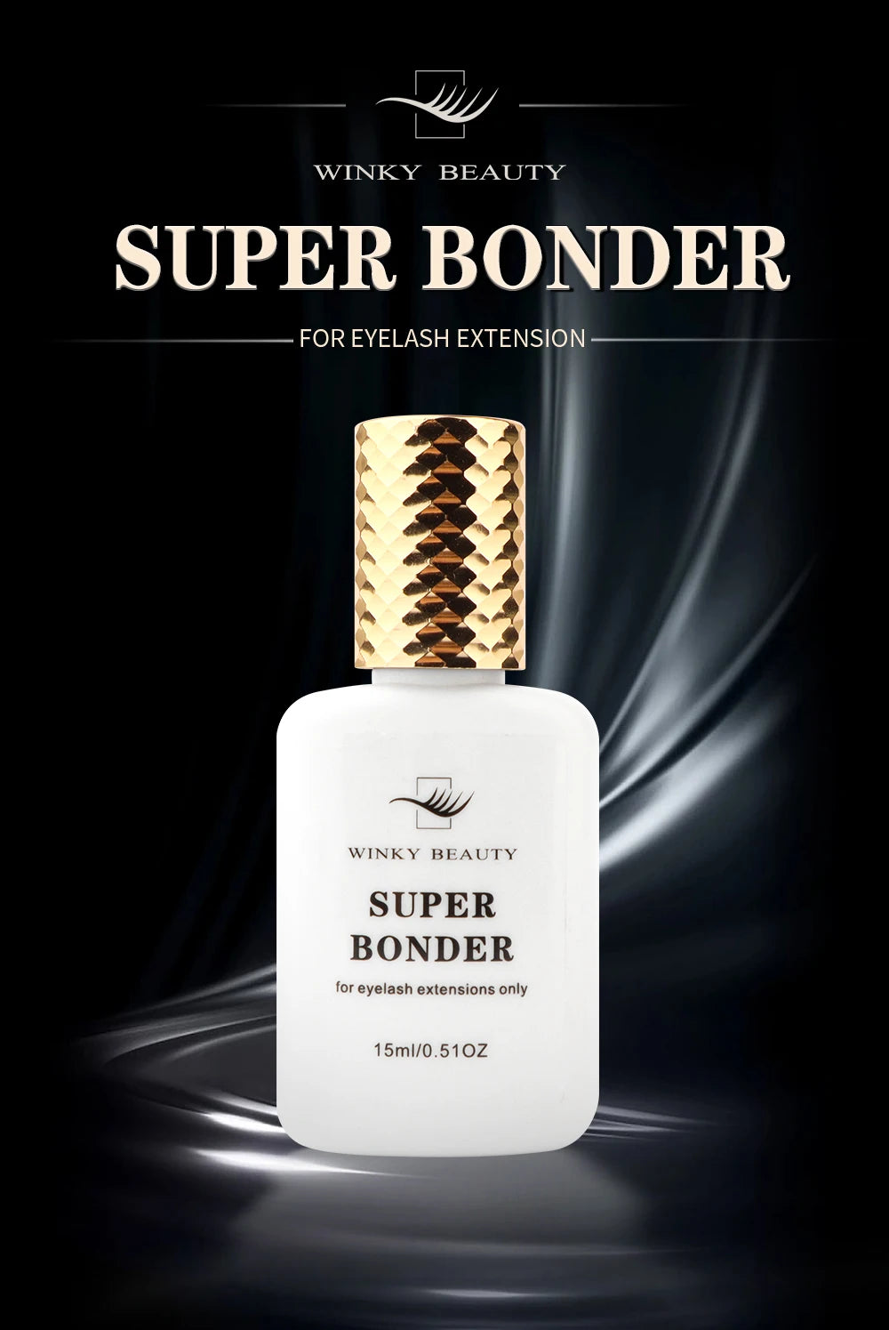 15ml Super Bonder Fixing Agent for Eyelashes Extensions Primer for Lash Glue Help Lash Bonder Adhesive Hardener Professional