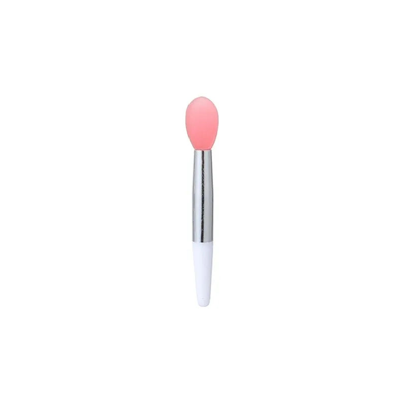 10pcs silicone lip brush mini lip mask brush portable lipstick makeup brush transparent applicator eye black stick makeup tool