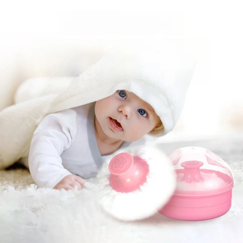 High Quality Powder Puff Set with Case, Sponge Puff for Face & Body Loose Powder