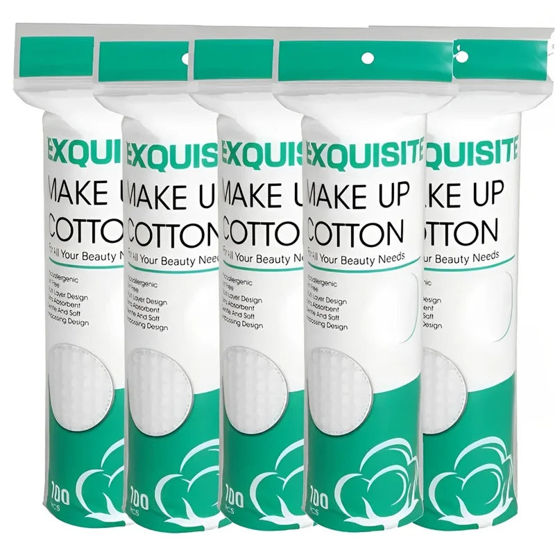 Disposable Makeup Cotton Pad 300/600/1200pcs Soft Pearl Notched Design Facial Cleaning Wipes Makeup Remover Beauty Cosmetic Tool