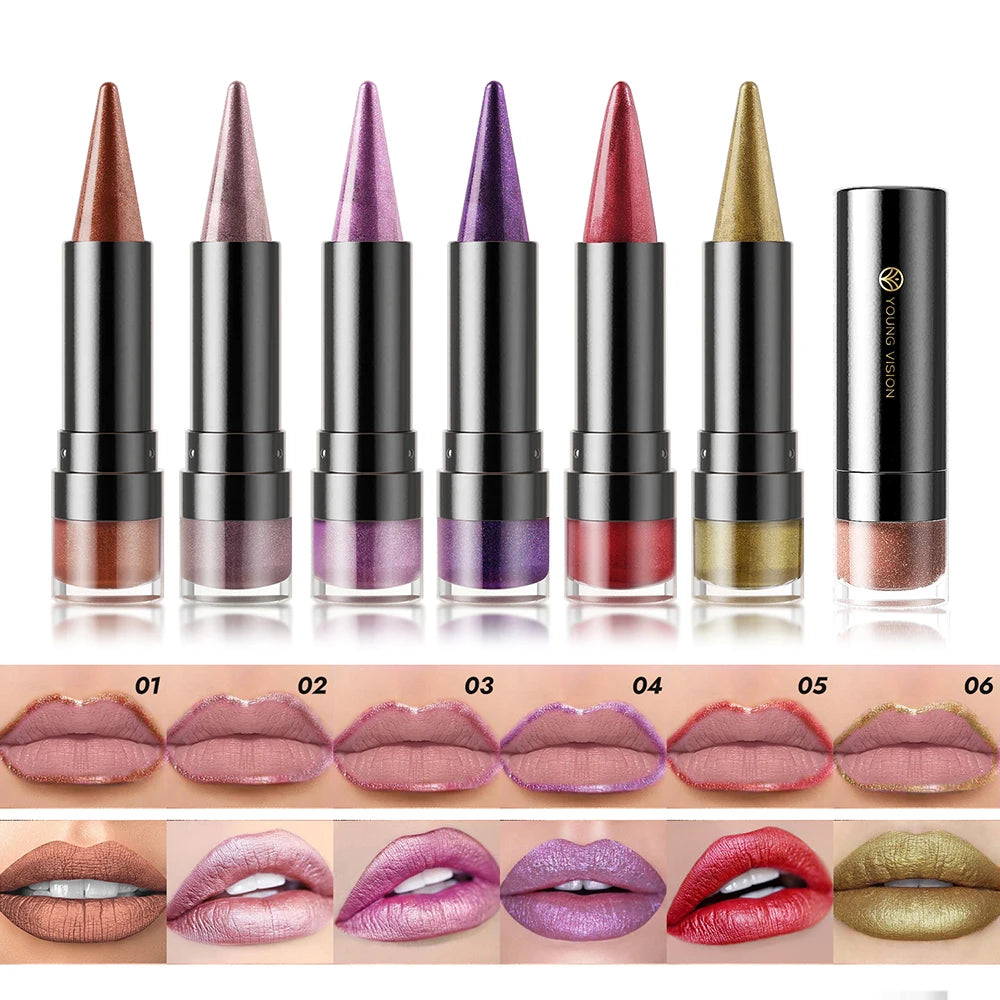 Gradient Lip Liner Pen with Matte Velvet Finish Smooth Application  Lipstick for Defined and Elegant Lips