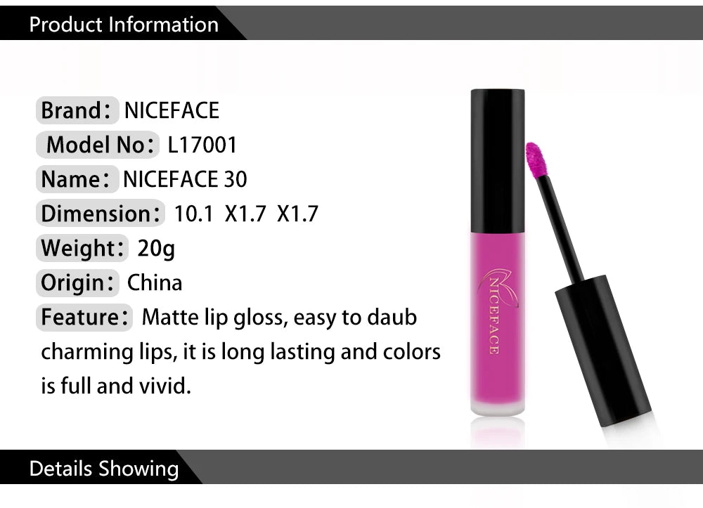 Nude Liquid Lipstick Ultra Matte Velvet Long Lasting Women Beauty Red Nonstick Cup Waterproof Purple Lip Gloss Lips Cosmetics
