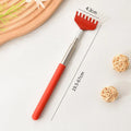 Telescopic Back Scratcher Scratching Backscratcher Massager Metal Stainless Steel Tool with Carrying Bag