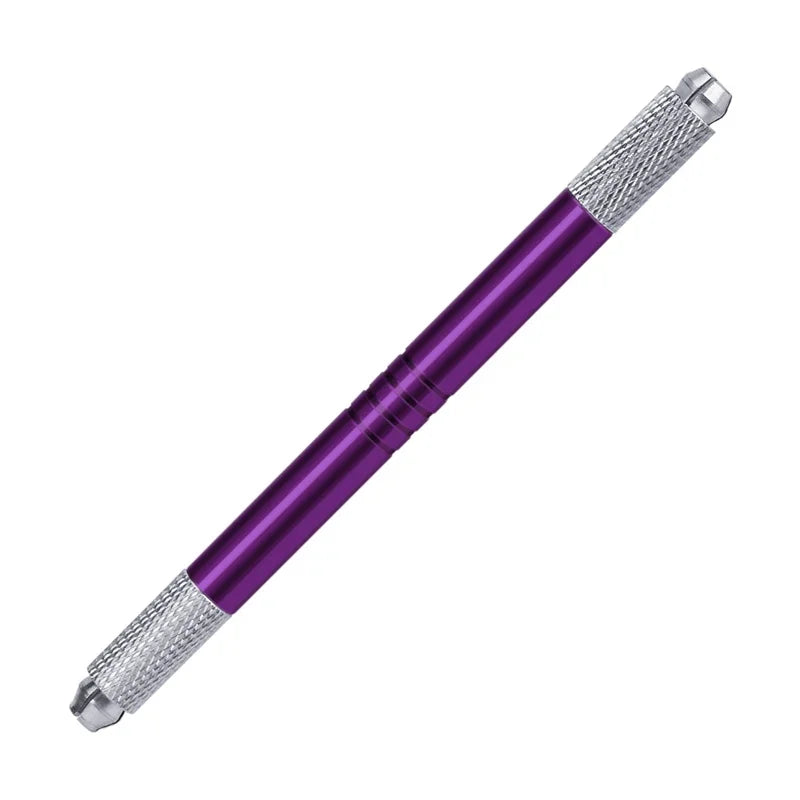 1PC Microblading Double Head Manual Pen Tattoo Machine Needle Blade Permanent Makeup Embroidered Eyebrow Lips Tebori Munsu