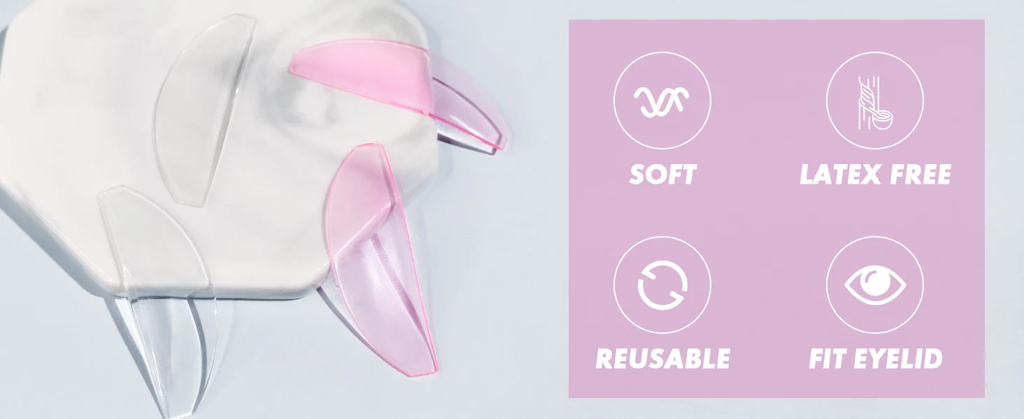 PERMANIA Silicone Lash Perm Pads Softening Lifting Lashes Rods Shield Self-Adhesive 3D Eyelash Curler Accessories Makeup Tool