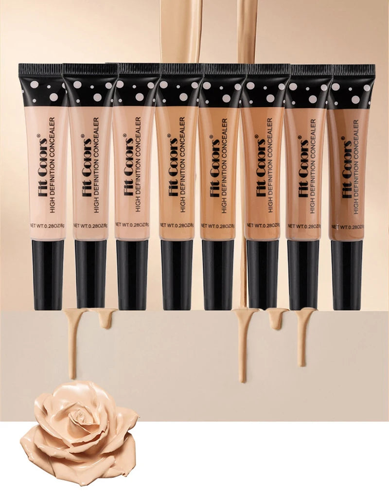 Full Cover Liquid Concealer 8 Color BB Cream Foundation Air-permeable Natural Brightening Makeup Eye Dark Circles Cream Cosmetic