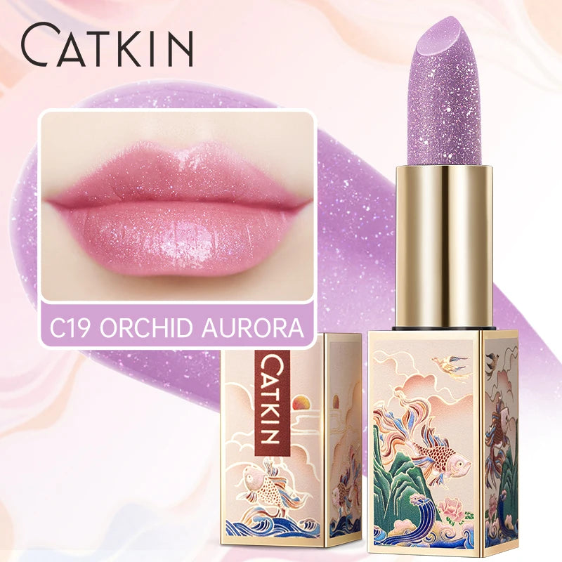 CATKIN SPARKLING LIP BALM MOONLIGHT COLOR-CHANGING LIP STICK - NEW SERIES