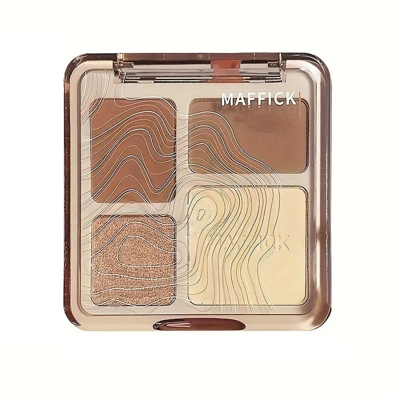 Natural Stereoscopic Face Powder Palette  Matte Bronzer  Contour Shading  Multifunctional Highlighter  Cosmetic Blush gift