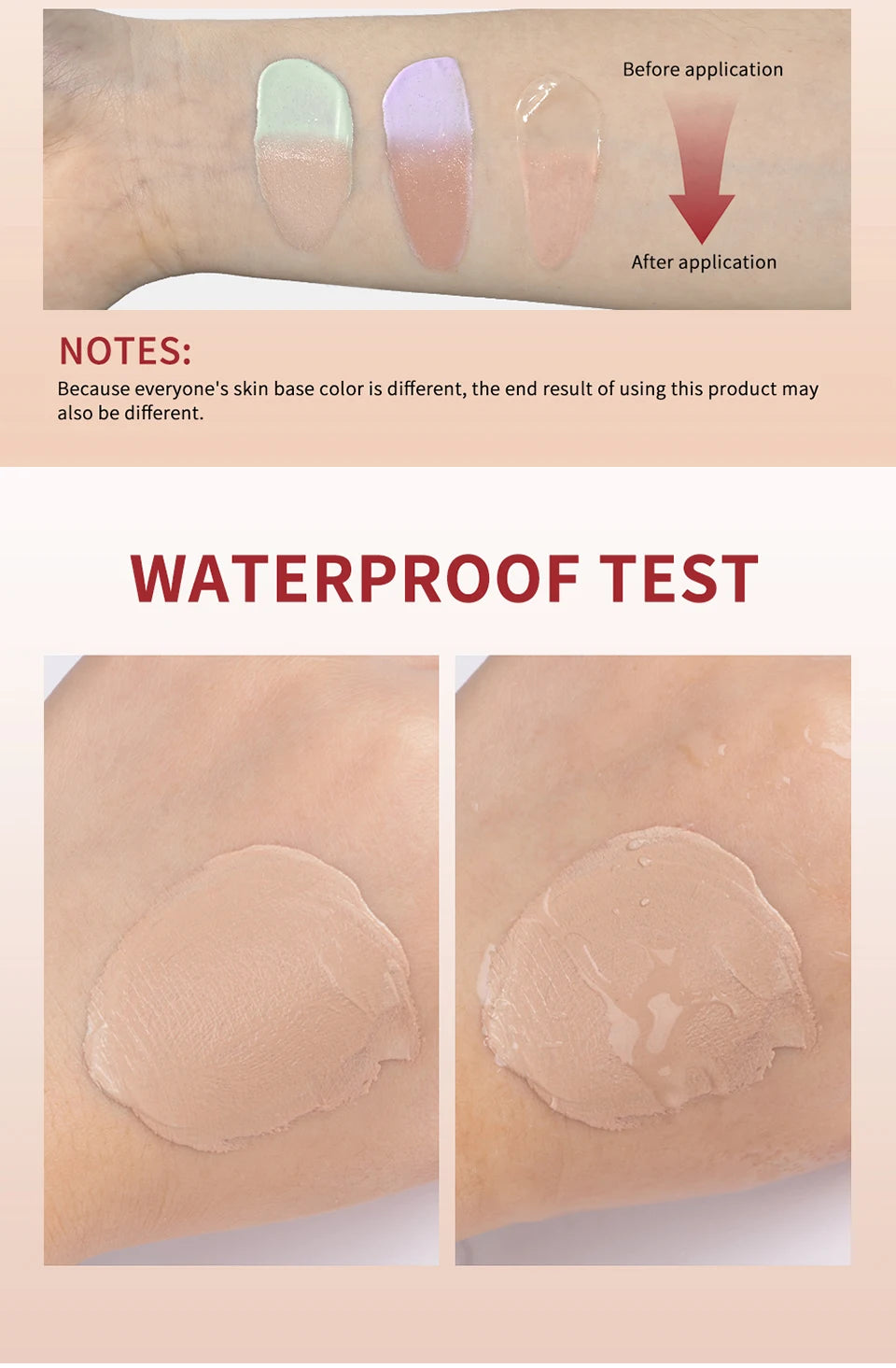 CC Cream Color Changing Liquid Foundation Centella Korean High Coverage Foundation Foundation Cream for Face Base Makeup