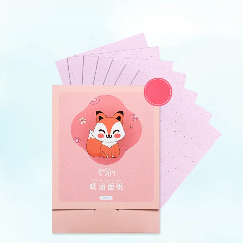 100pcs/set Portable Facial Oil Blotting Paper Matte Face Wipes Oil Control Face Cleaning Oil-absorbing Makeup Tools Accessories