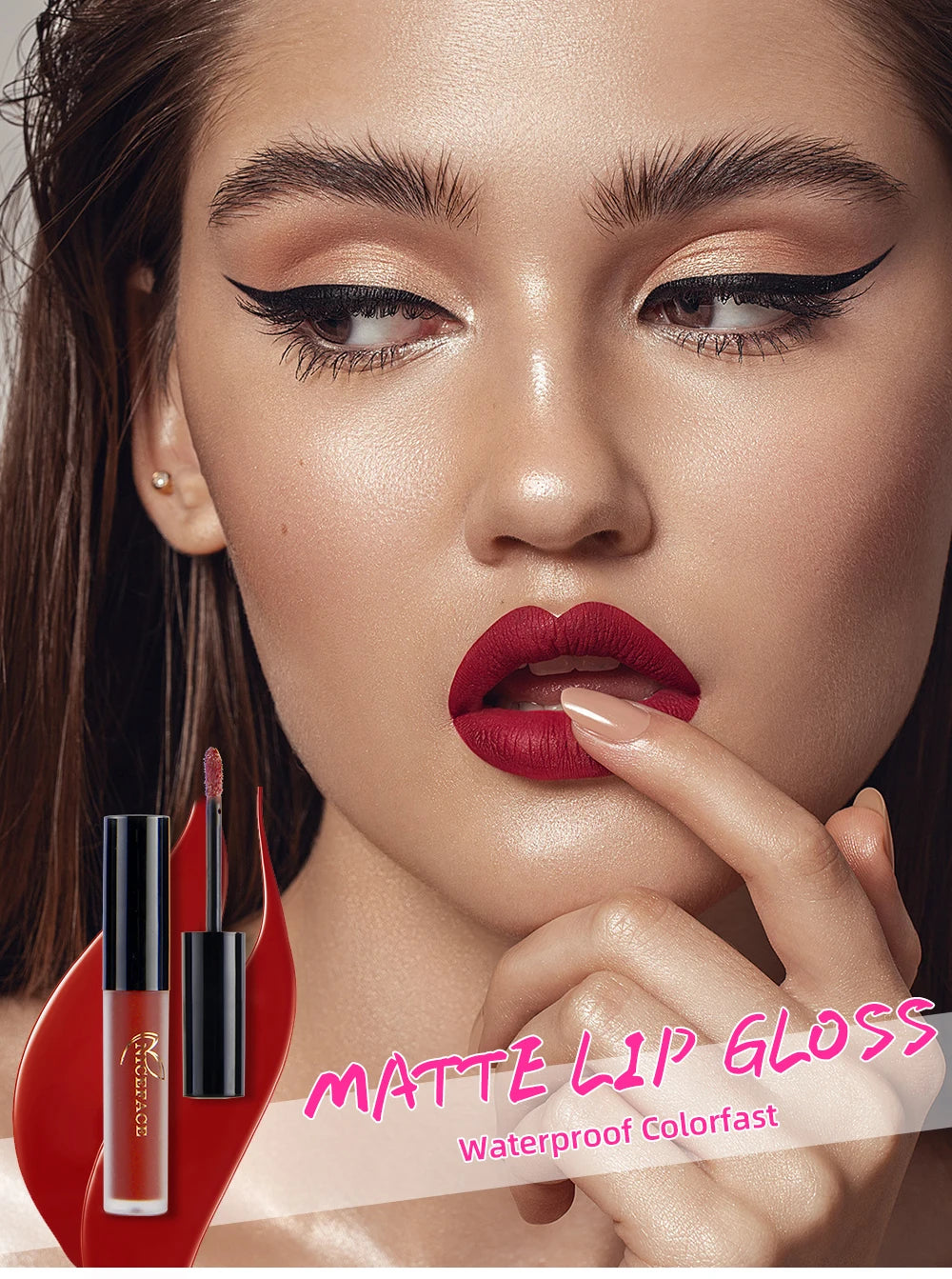 Nude Liquid Lipstick Ultra Matte Velvet Long Lasting Women Beauty Red Nonstick Cup Waterproof Purple Lip Gloss Lips Cosmetics