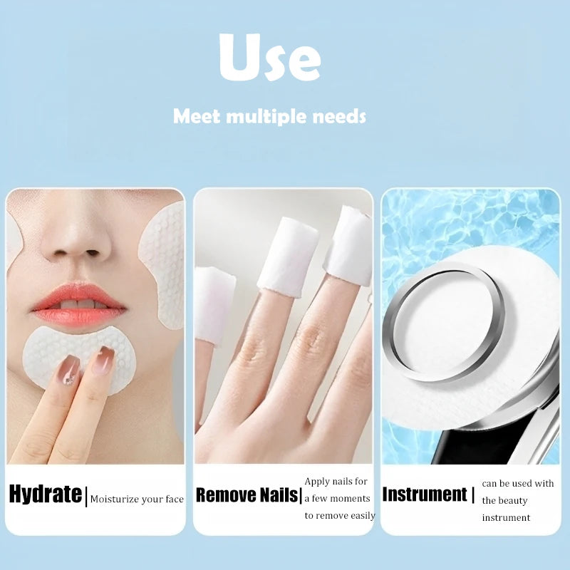 Disposable Makeup Cotton Pad 300/600/1200pcs Soft Pearl Notched Design Facial Cleaning Wipes Makeup Remover Beauty Cosmetic Tool