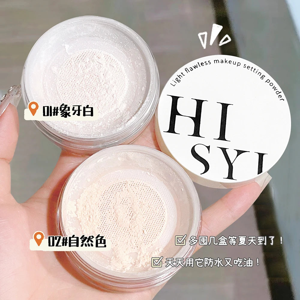Light Air Loose Powder Transparent White Long lasting matte finish makeup Oil Control Cover flour cosmetics Korea