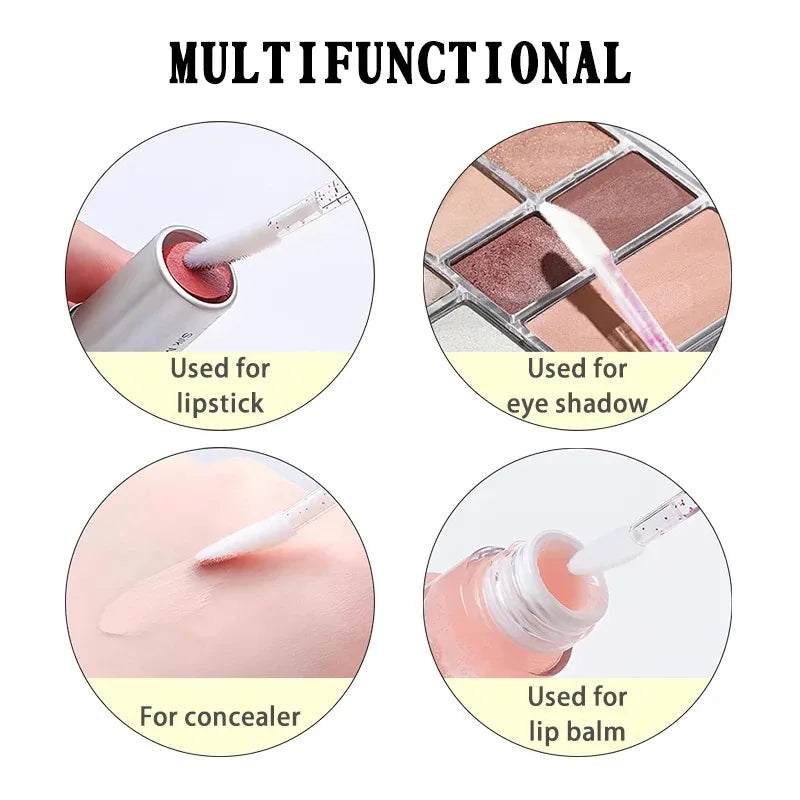 100Pcs Disposable Lip Brush Eyelash Extension Makeup Brushes Lash Extension Mascara Applicator Lipstick Wands Cosmetic Tools