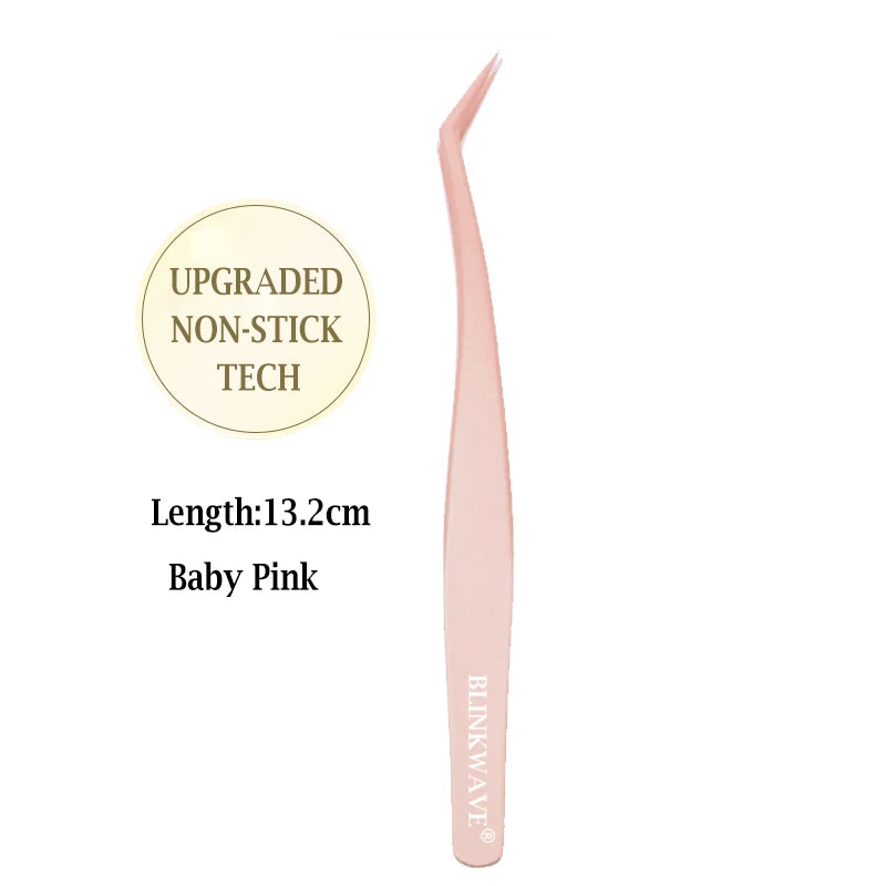 Anti-Stick Applicator No Glue Eyelashes Non Stick Coated Stainless Steel Tweezer Glue-free Eyelashes Beginner-Friendly tools