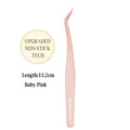 Anti-Stick Applicator No Glue Eyelashes Non Stick Coated Stainless Steel Tweezer Glue-free Eyelashes Beginner-Friendly tools