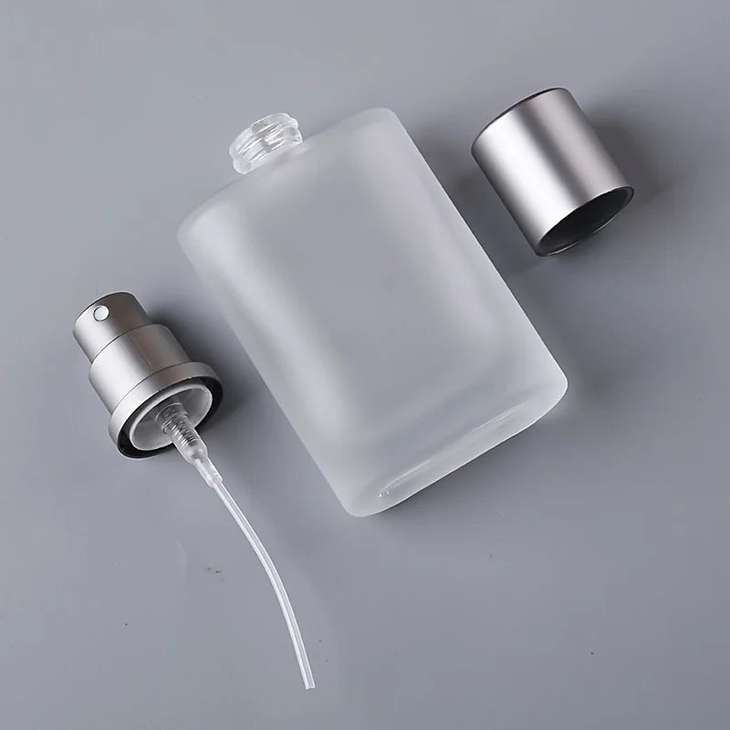 30ml screw top sandblasted glass perfume bottle liquid spray bottle empty bottle 50ml dispenser bottle empty makeup fine mist