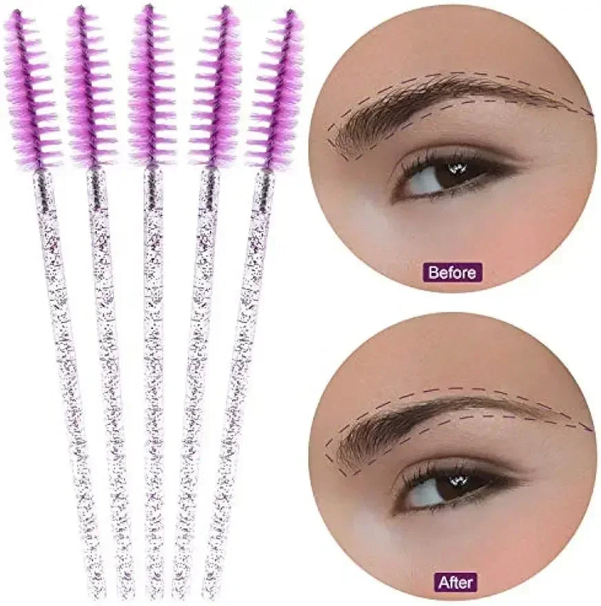 Wholesale 100/500/1000pcs Eye  Beauty Tools Disposable Mascara Wands Eyelash Brush Lash Extension Colorful  Spoolies for Eyebrow