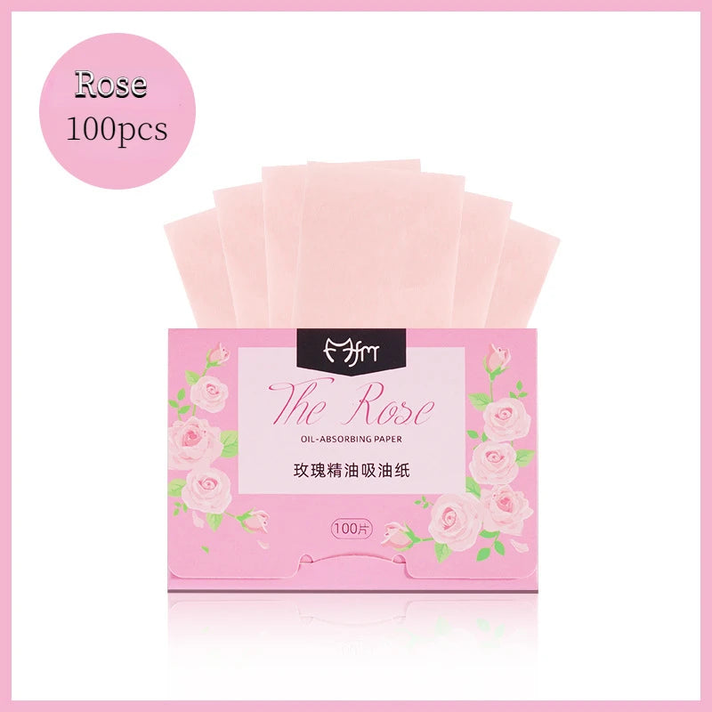 100pcs/set Portable Facial Oil Blotting Paper Matte Face Wipes Oil Control Face Cleaning Oil-absorbing Makeup Tools Accessories