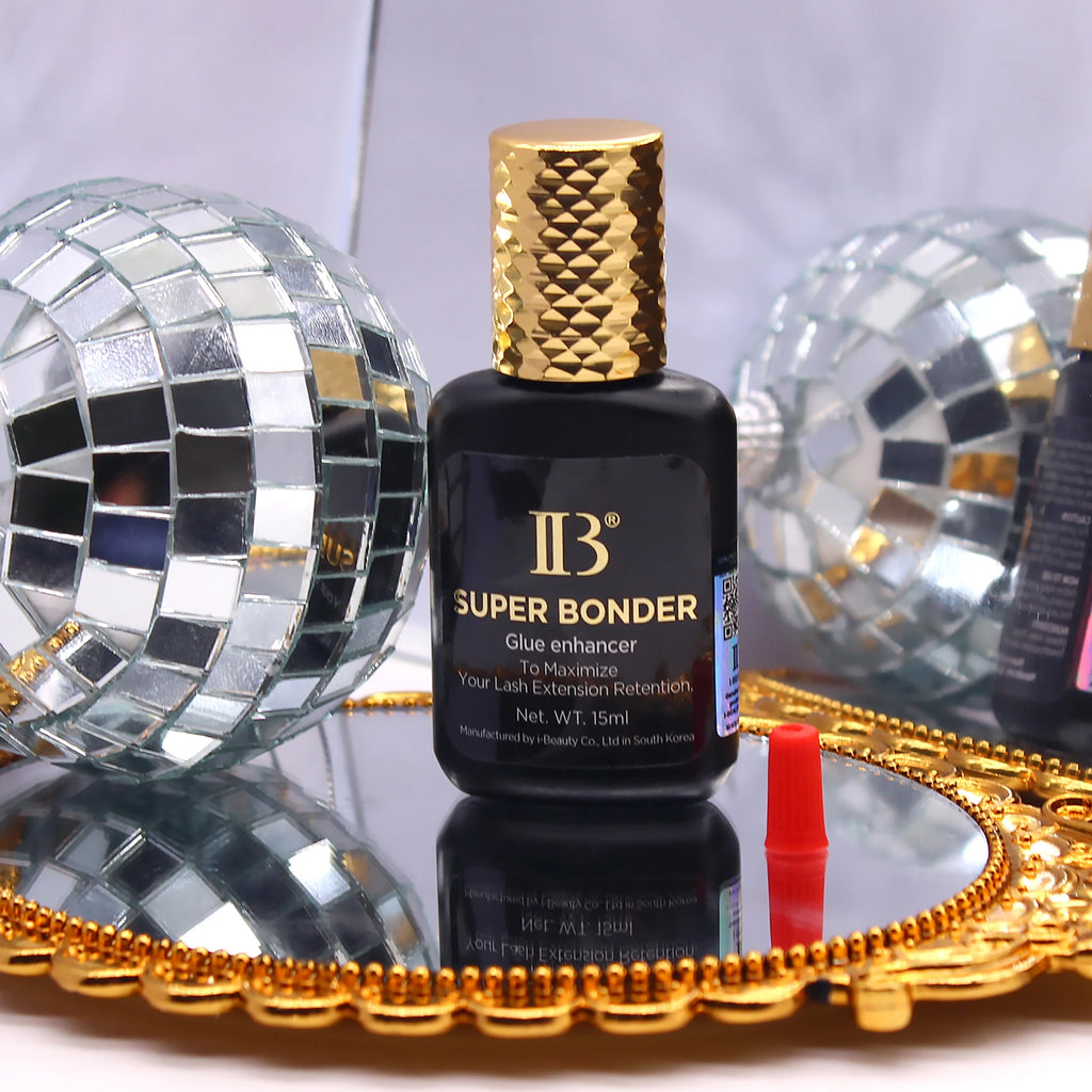1 Bottle IBeauty Super Bonder Banana Primer Fake Eyelash Extension Fast Dry Long Lasting Korea Booster Strong Adhesive Supplies