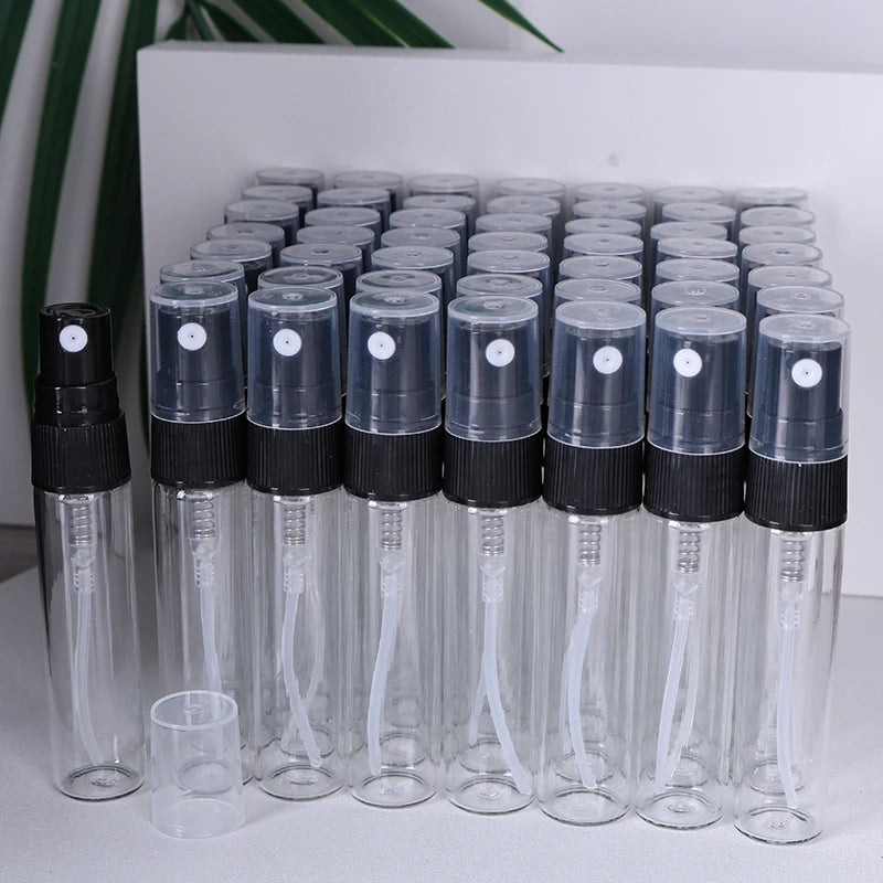 Special sale 50/piece 5ml transparent high quality glass perfume bottle spray bottle mini portable travel sub-bottle