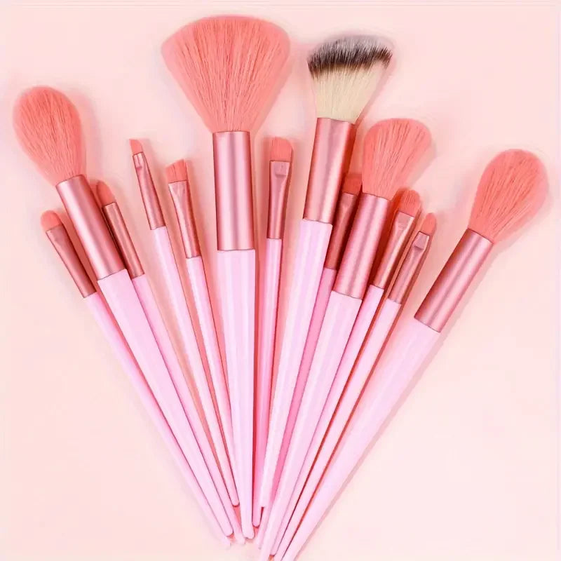 NEW 13PCS Makeup Brush Set Soft Fluffy Eye Shadow Foundation Blush Highlighter Concealer Brush Female Beauty Tool Christmas Gift