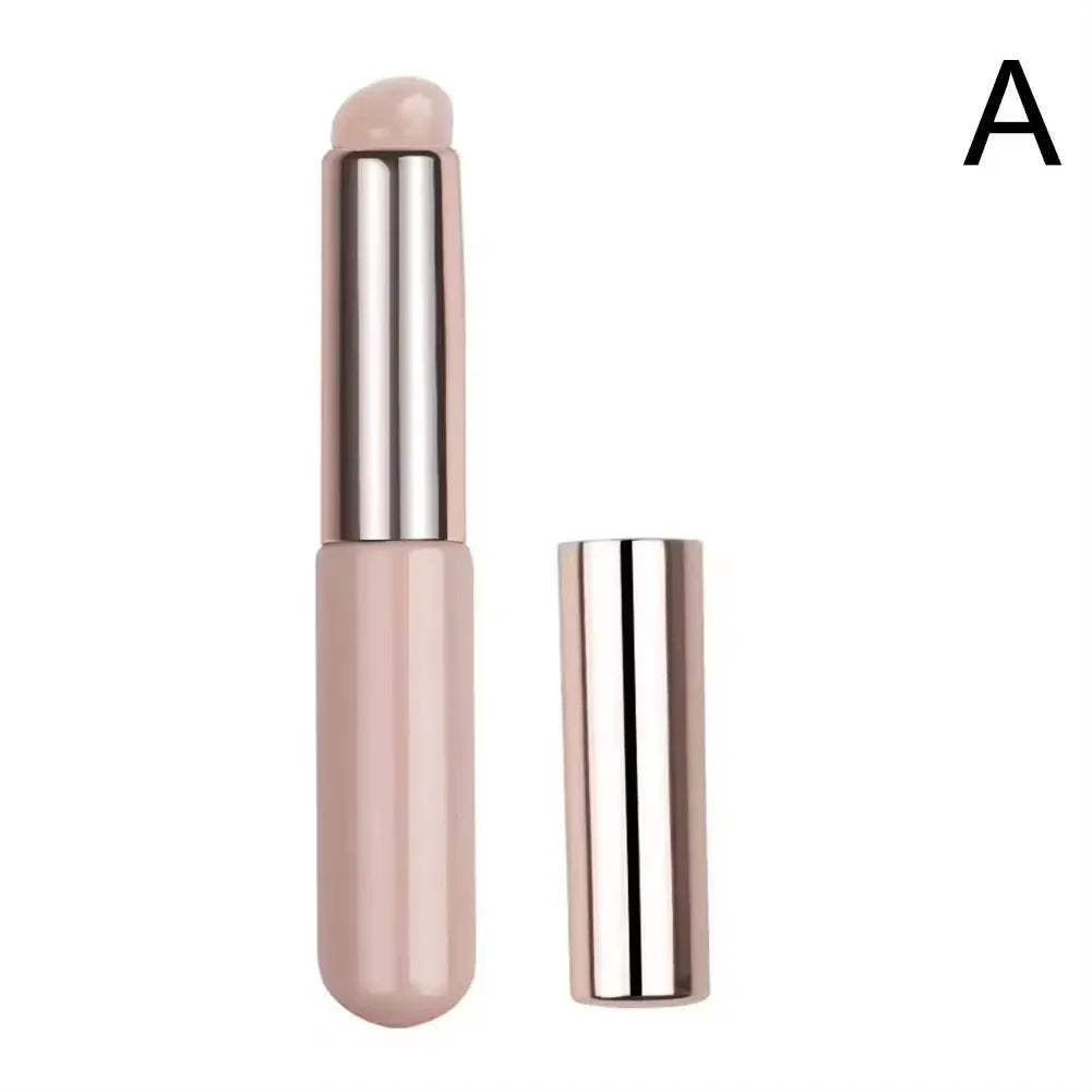 CNKESS Reusable Lip Brushes Multifunction Round Head Silicone Lipstick Brush Applicator Elastic Lip Gloss Makeup Brushes Woman