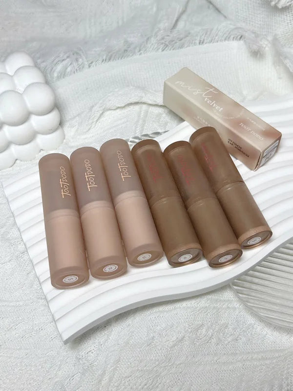 6-color Matte Velvet Lipstick Silky Texture Without Drying Easy To Apply Long-lasting Non-stick Velvet Mist Lipstick