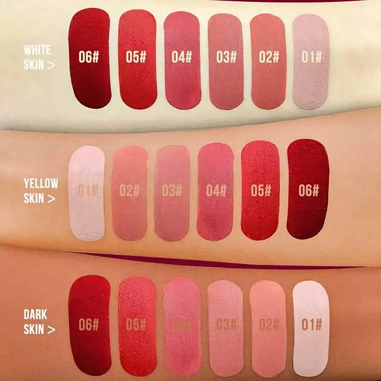 Matte Ink Liquid Lipstick Long Lasting Velvet Nude Lip Gloss Non-stick Cup Waterproof Lips Tint Waterproof Make Up