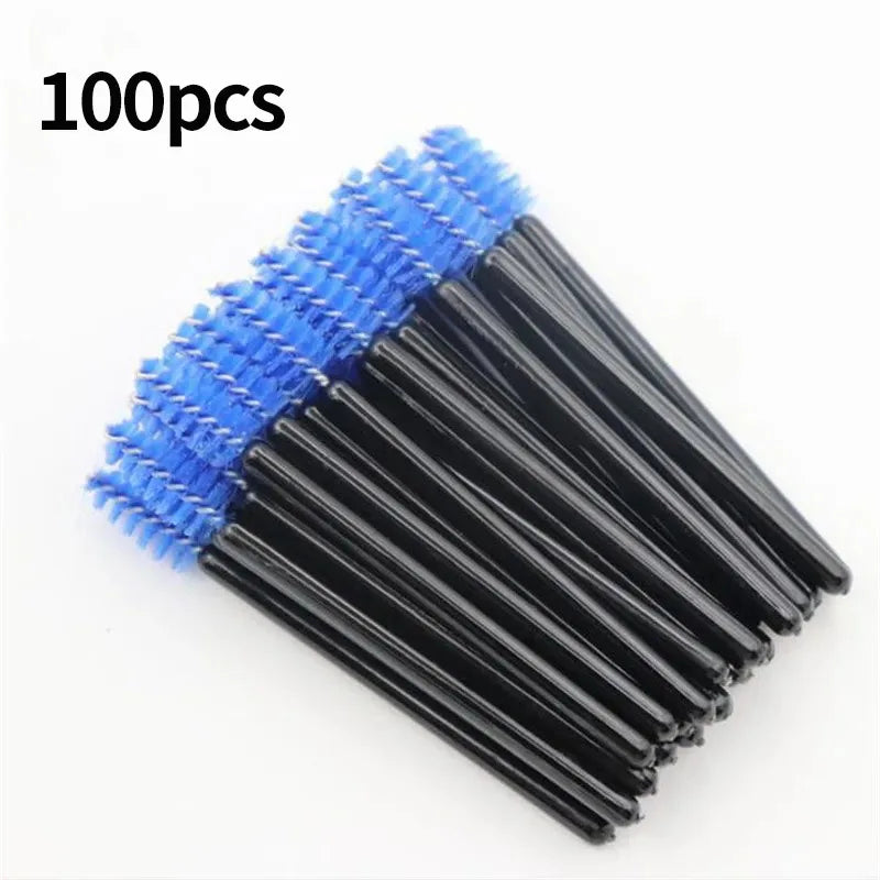 100pcs Disposable Eyelash Brushes Spoolies Micro Lash Mascara Wands Combs Wholesale for Eyelash Extension Makeup  Cosmetic Tools